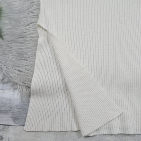 TENNE Cashmere & Merino Wool Crewneck Sweater Side Bow Sash Women’s Size Small - Picture 9 of 14